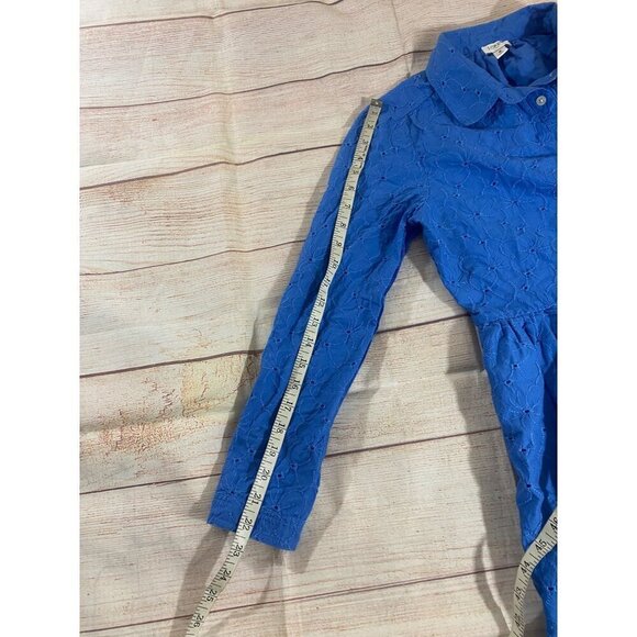 J. Crew Women's Long Sleeve Button Front Collared Dress - 8 - Picture 10 of 14